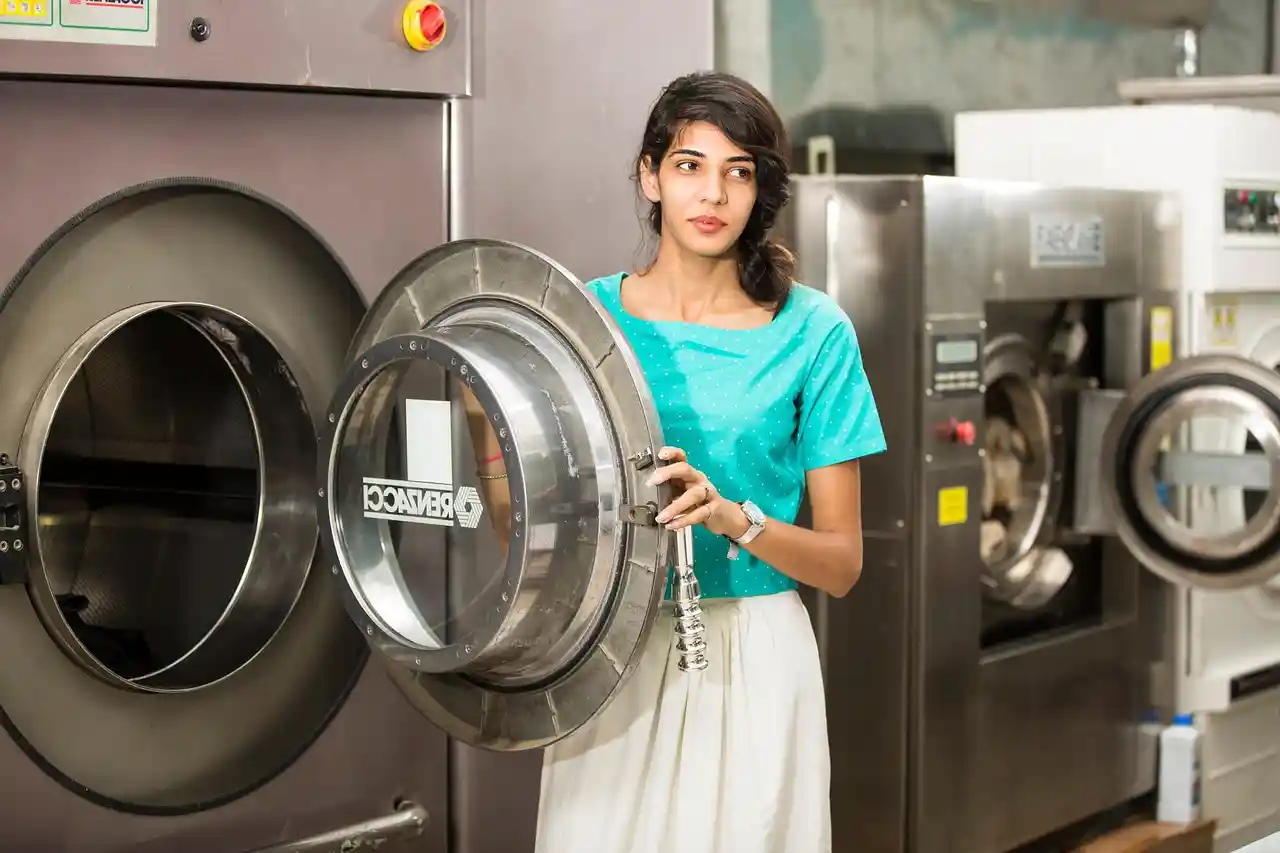 Premier Dry Cleaners at work